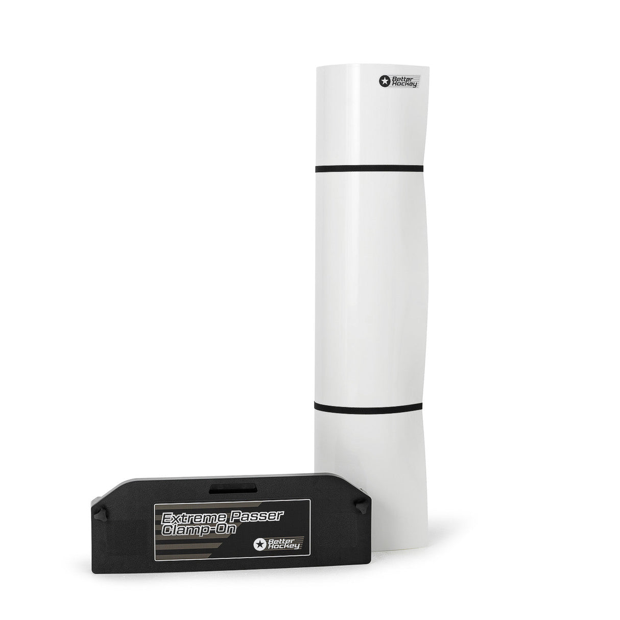 Extreme Hockey Passing Kit Pro XL with white skottplatta and black skottramp for enhancing shooting and passing skills.