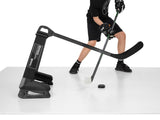 Klubbteknik hockey träning med Extreme Hockey Pro Defender för att förbättra puckkontroll och dribbling.