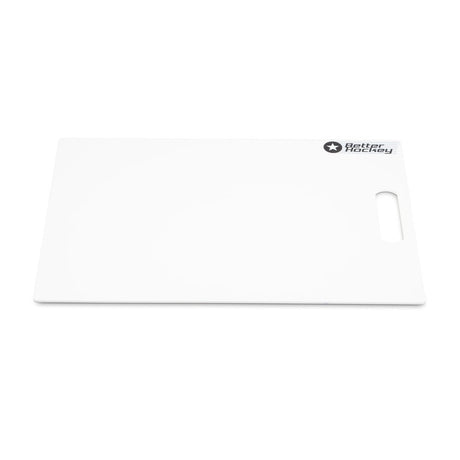 Extrem hockey skottplatta i vit färg, 60x40 cm, perfekt för att träna puckkontroll och saucer passing.